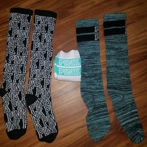 VS Pink 3 pack socks